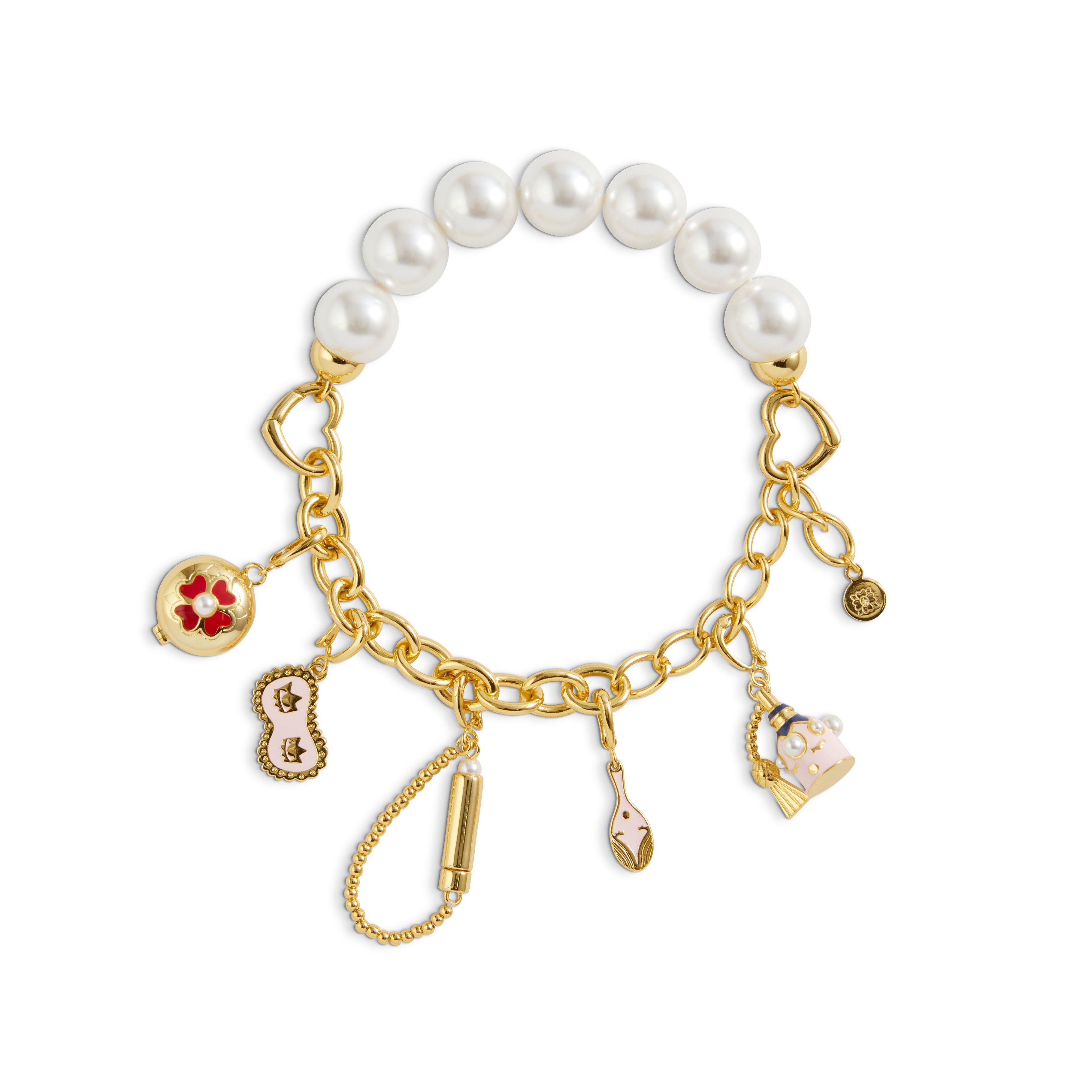 【DOLLS KILL×PLAYBOY】Beautiful Life Charm Bracelet コラボ Playboy By Dollskill Rhinestone Charm Playmate Bracelet
