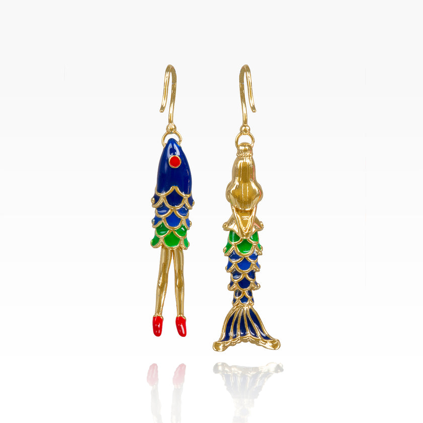 Mermaid Sister Earrings - Nautical