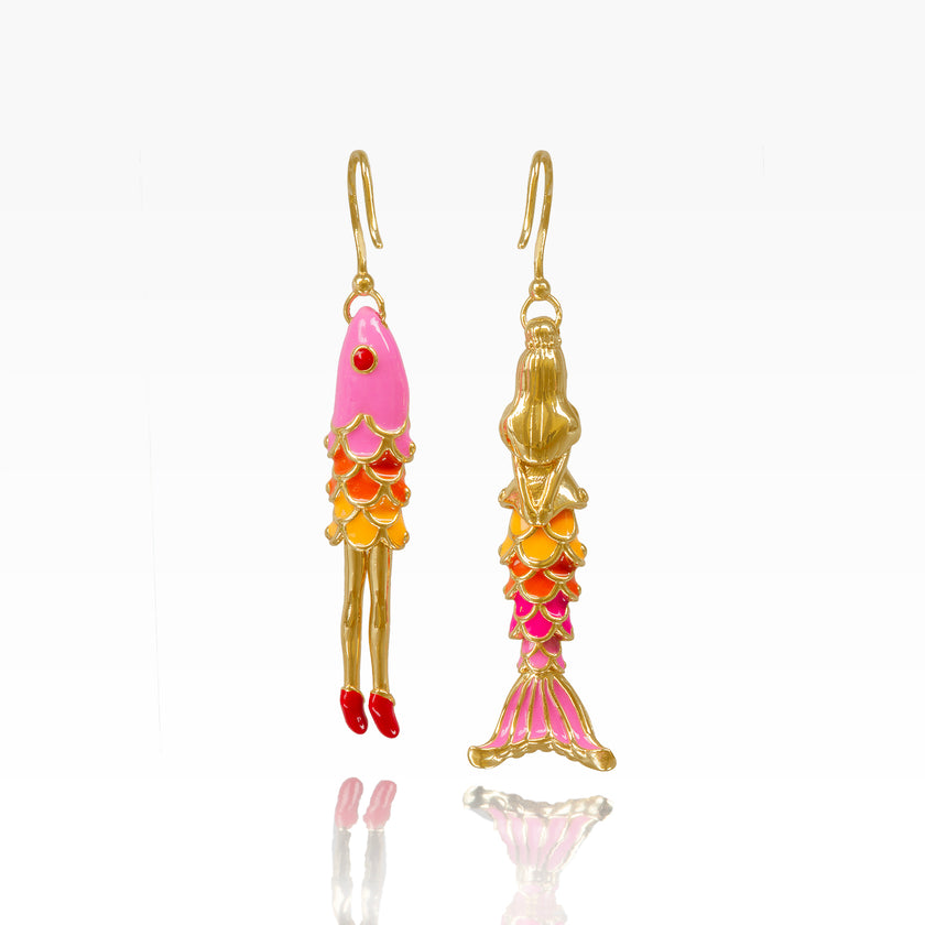 Mermaid Sister Earrings - Tropical