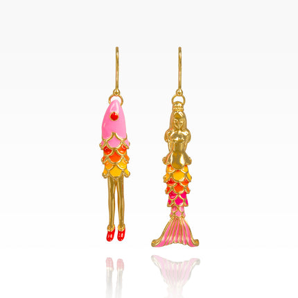 Mermaid Sister Earrings - Tropical