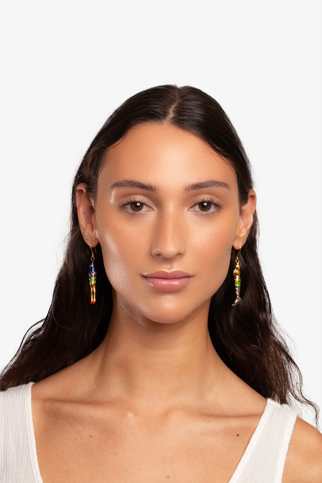 "The Mermaid Sisters" Gold Earrings