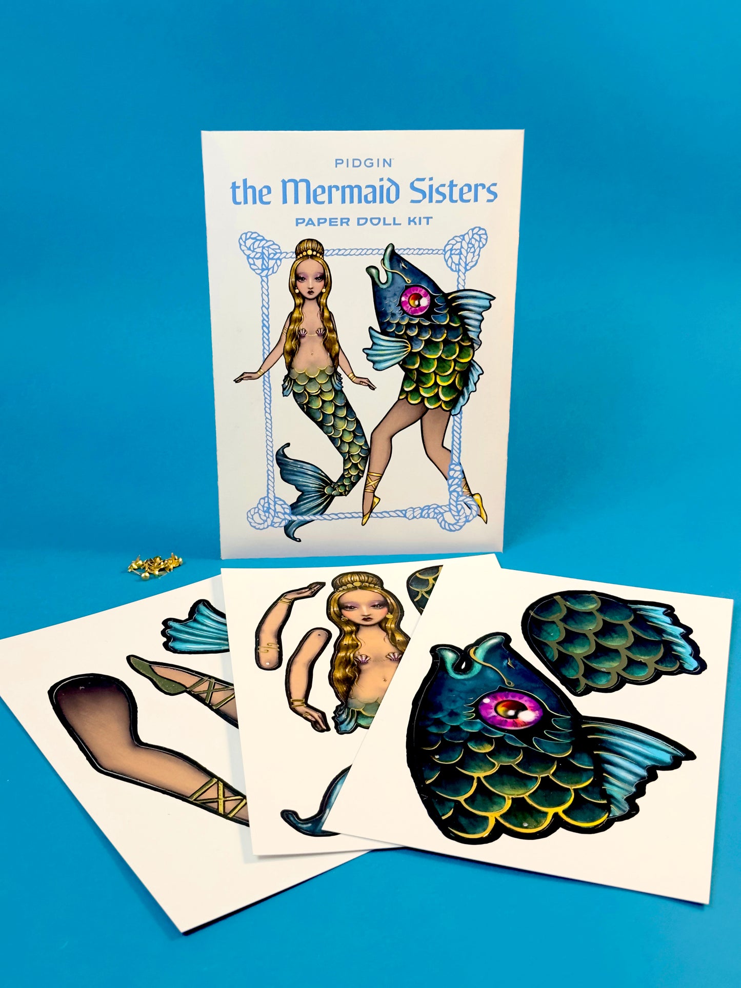 "The Mermaid Sisters" Paper Doll Kit